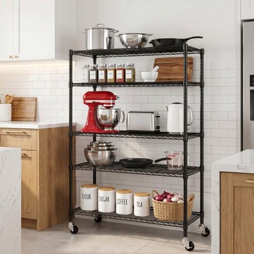 Wire shelving unit - unit, w/wheels